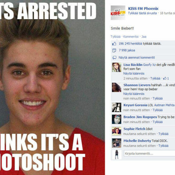 Nyt riemu repeää: netti on täynnä hulvattomia Bieber-vitsejä - kuvat!