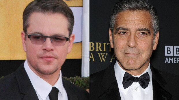 George Clooneylta huikea käytännön pila Matt Damonille! George Clooneylta huikea käytännön pila Matt Damonille!