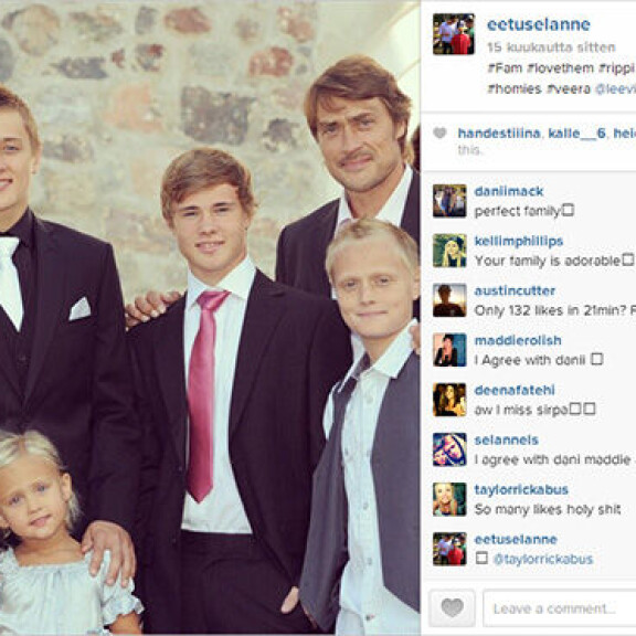 Teemu Selänteen Eetu-pojasta kasvoi varsinainen hurmuri - kuvat!
