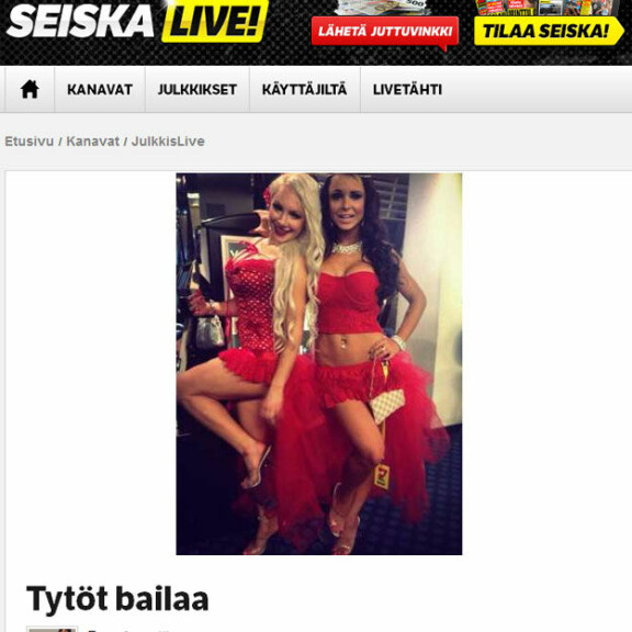 Oho, mitkä asut, Saana Parviainen ja Kirsikka Kopponen!