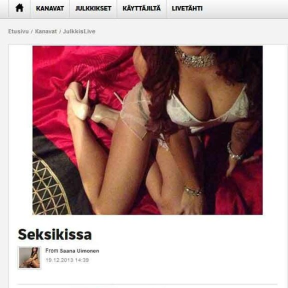 Saana Uimonen julkaisi rohkean kuvan itsestään: ”Seksikissa”