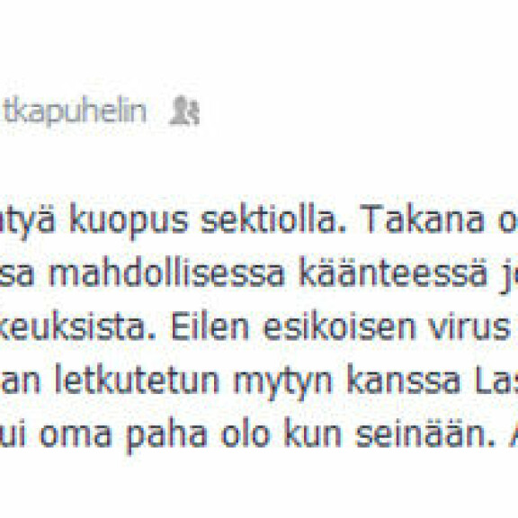 Sanna Kiisken esikoinen Lastenklinikalla - kuopus syntyy huomenna sektiolla!