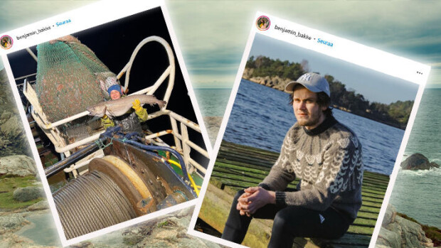 Onko tässä maailman tärähtänein TikTok-tähti? Norjalaiskalastaja Benny toikkaroi hai päässään tai lentää luudalla myrskyssä Benjamin 'Benny' Bakke