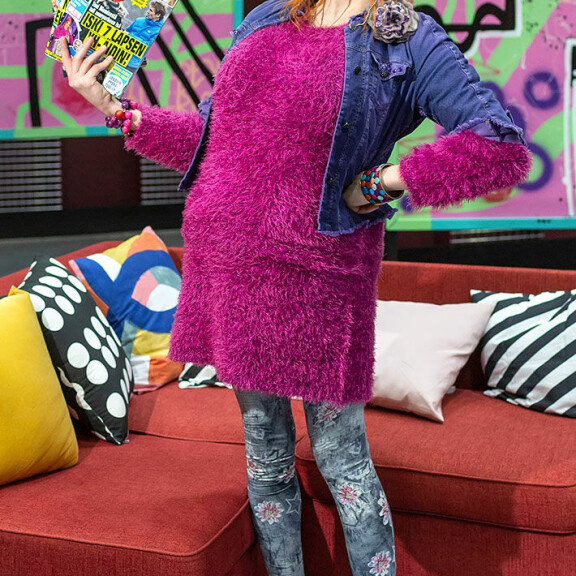 Kaksi vuotta sitten Christoffer nauratti Putous-katsojia Salon Seijana. Salon Seija