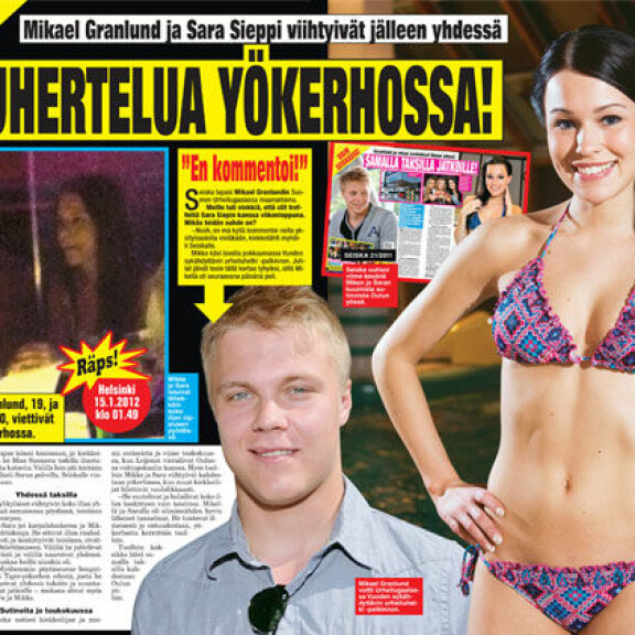 Oho, BB-kaunottarella sutinaa kahden huippukiekkoilijan kanssa!