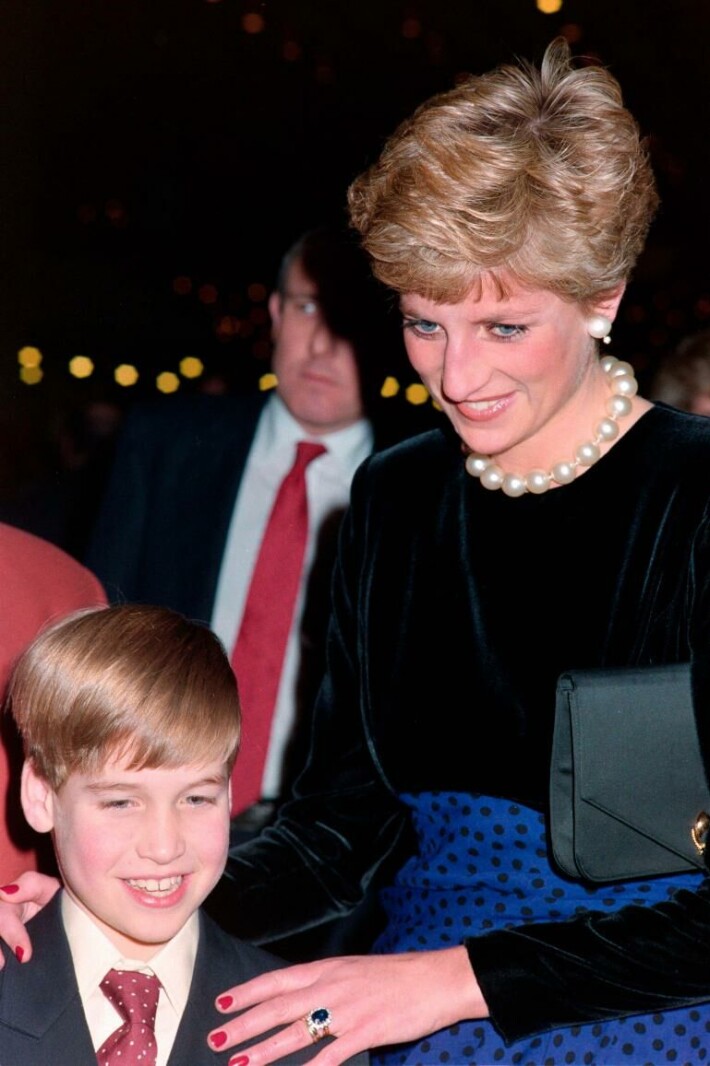 Prinssi William ja prinsessa Diana vuonna 1990. prinssi William, prinsessa Diana