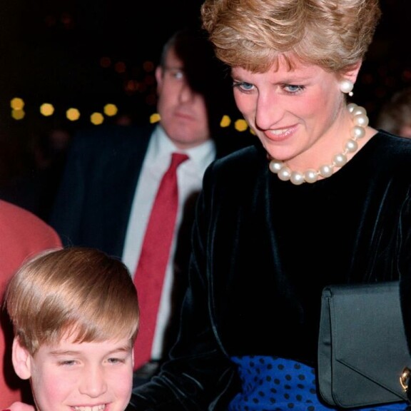 Prinssi William ja prinsessa Diana vuonna 1990. prinssi William, prinsessa Diana