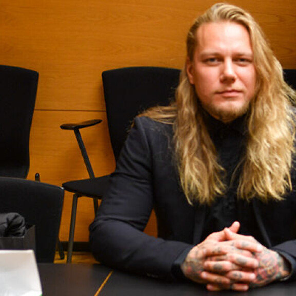 Lauri Taats käräjillä syyskuussa 2021. Lauri Taats
