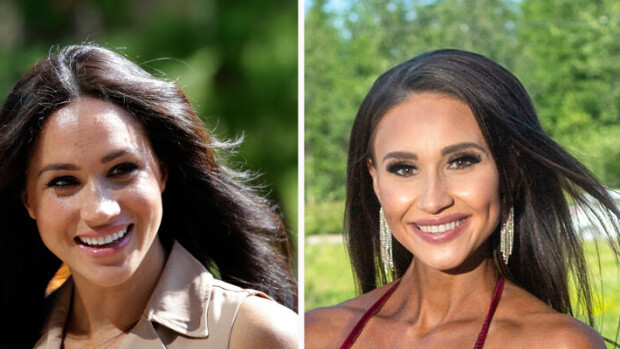 Sussex soikoon, tässäkö on meidän oma herttuatar? Meghan Marklella yllättävä kaksoisolento Suomessa - katso itse ja vertaa! Meghan Markle Johanna Harlin