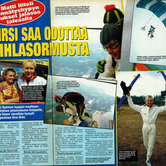 Seiska 26/1993 Juhannuksena Matin keikoilla näähtiin pohjalaiskaunotar Kirsi Grön. Seiska 26/1993 Juhannuksena Matin keikoilla näähtiin pohjalaiskaunotar Kirsi Grön.
