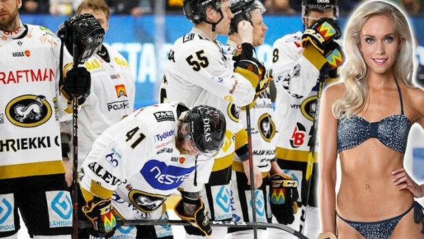Vahingonilo paras ilo? HPK:n Suomen mestaritykin tyrmäävän kauniilta missityttöystävältä tylyä kettuilua hopea-Kärpille: ”Ouluun tulee takatalvi!” Oulun Kärpät & Roosa Bäck.