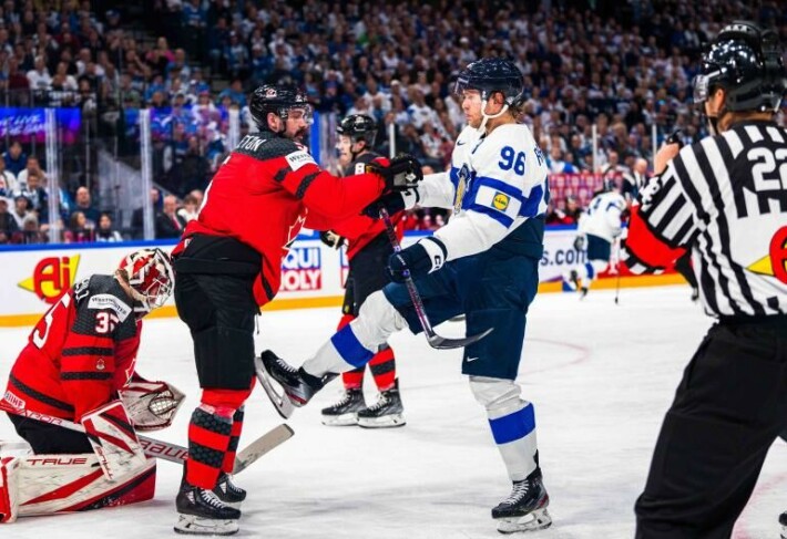 Kanadalaiset onnistuivat kohtalonottelussa pysäyttämään Leijonat ja Mikko Rantasen. Kanadalaiset onnistuivat kohtalonottelussa pysäyttämään Suomen ja Mikko Rantasen.
